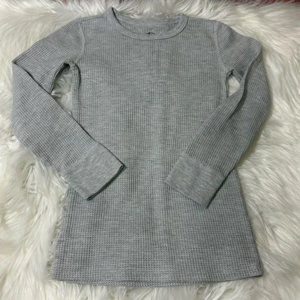 Athletic Works 2-Piece Thermal Set – Gray Heather – Boys Size M (8)